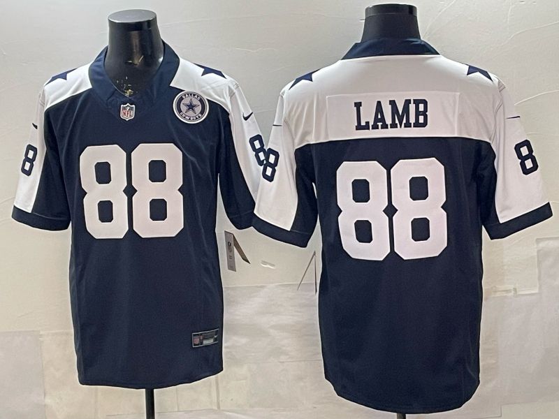 Men 2026 Dallas Cowboys #88 Lamb Blue 3th generations Nike Limited NFL Jersey style 013